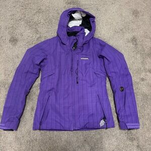 Rossignol Women's Purple Plaid Ski Jacket Snowboard Coat Expert 10000 Waterproof